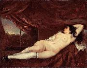 Femme nue couchee Gustave Courbet